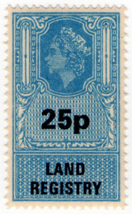 (131) 25p Blue & Black (1971)
