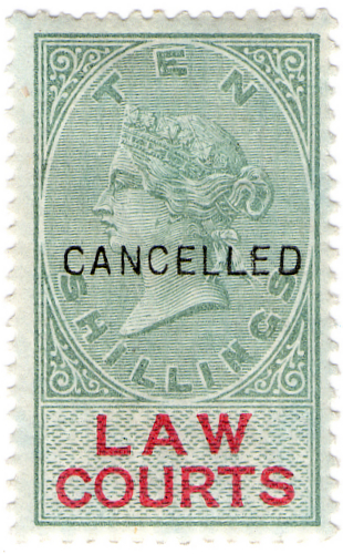 (21) 10/- Green & Carmine (1881)