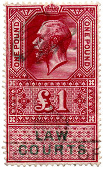 (46) £1 Claret & Green (1921)