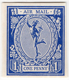 1d Blue - proof (1923)