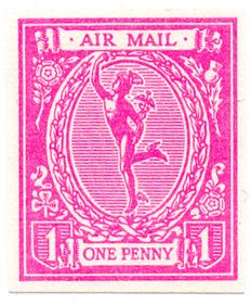 1d Magenta - reprint (1980)