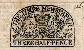 The Times - 1½d Duty