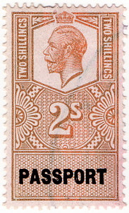 (09b) 2/- Brown & Black (un)