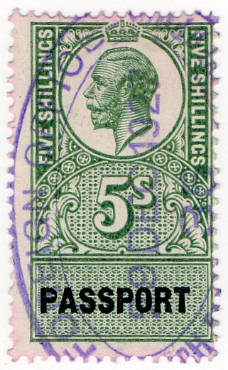 (10) 5/- Green & Black (1921)
