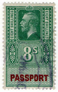 (15) 8/- Green & Carmine (1940)