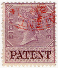 (21) 8d Lilac & Brown (1872)