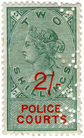 (14) 2/- Green & Vermillion (1895)