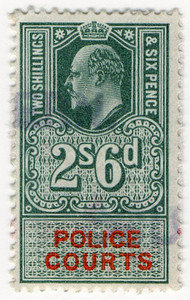 (21) 2/6d Green & Scarlet (1902)
