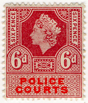 (34) 6d Claret & Red (1959)