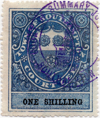 (02) 1/- Blue (1878)