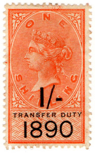 (20) 1/- Orange & Black