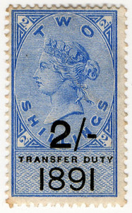 (31) 2/- Ultramarine & Black