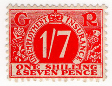 (80) 1/7d Carmine (1922)