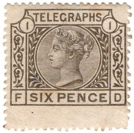 (L212) 6d Grey (plate 1)