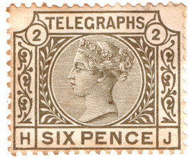 (L213) 6d Grey (plate 2)