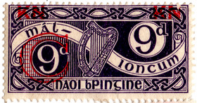 (75a) 9d Deep Purple (1940)