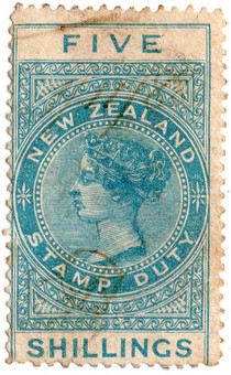 (218a) 5/- Blue (un)