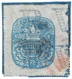 (18) 4d Blue (1872)