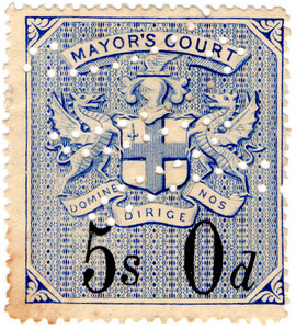 (30) 5/- Blue & Black (1902)
