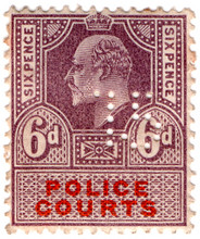 (18) 6d Lilac & Scarlet ( 1902)