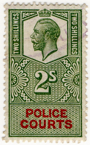 (26) 2/- Green & Scarlet (1921)