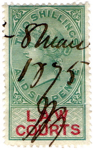(04) 2/6d Green & Carmine (1873)