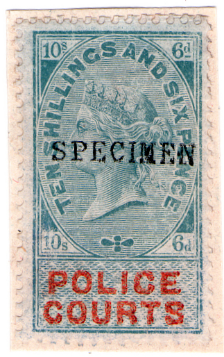 (08) 10/6d Green & Orange (1876)