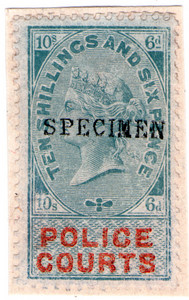 (08) 10/6d Green & Orange (1876)