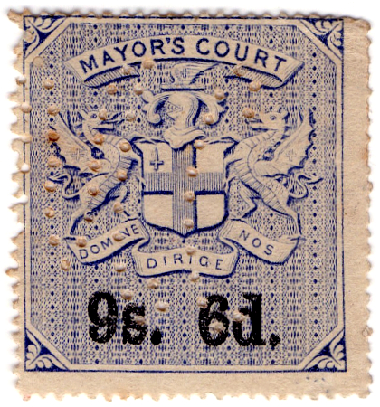 (34) 9/6d Blue & Black (1902)