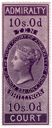 (04) 10/- Lilac (1855)