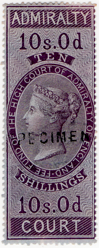 (10) 10/- Lilac (1858)