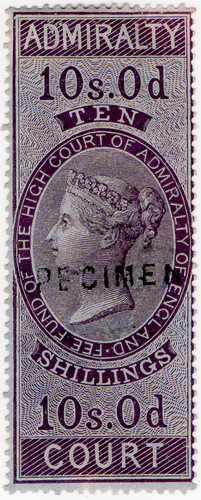 (10) 10/- Lilac (1858)