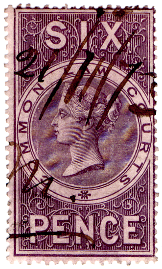 (03) 6d Lilac (1865)