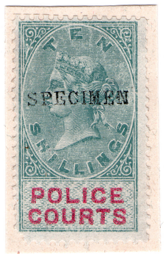 (07) 10/- Green & Carmine (1876)
