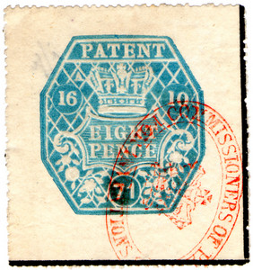 (12) 8d Blue (1870)