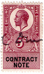 (41) 5/- Purple & Black (1917)