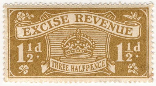(03) 1½d Yellow-Bistre (1916)