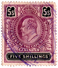 (152) 5/- Lilac & Black (1903)
