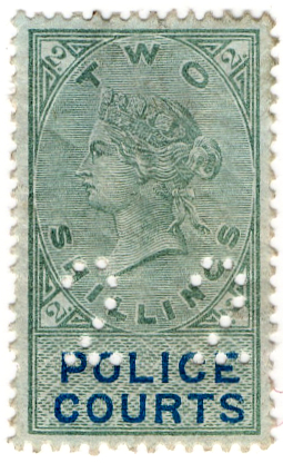 (10) 2/- Green & Blue (1882)