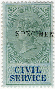 (25) 1/6d Green & Blue (1881)