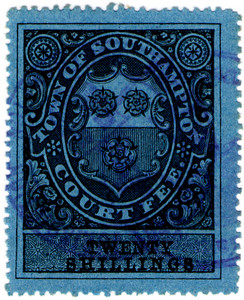 (19) 20/- Black on Blue (1878)