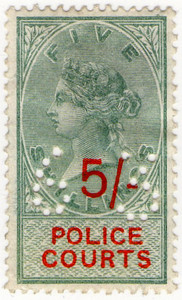 (16) 5/- Green & Vermillion (1895)
