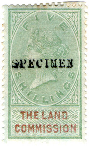 ( 03) 5/- Green & Violet (1884)