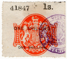 (06) 1/- Red & Black (1885)