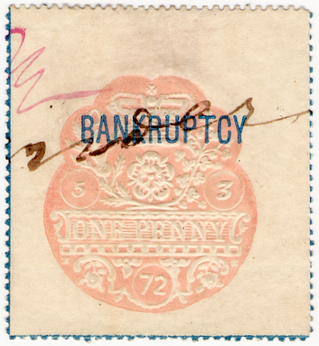 (20a) 1d Rose (blue lines) (1872)