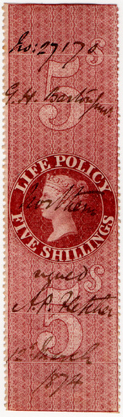 (41) 5/- Red-Brown (1872)