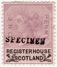 (26) 1d Lilac & Black (1882)