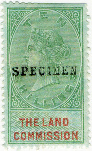 (04) 10/- Green & Carmine (1884)