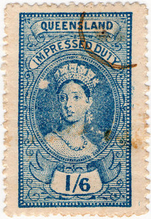 (06) 1/6d Blue (1895)