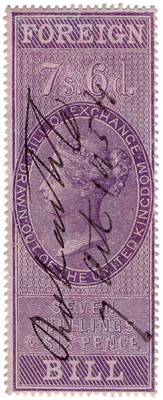 (18) 7/6d Lilac (1854)